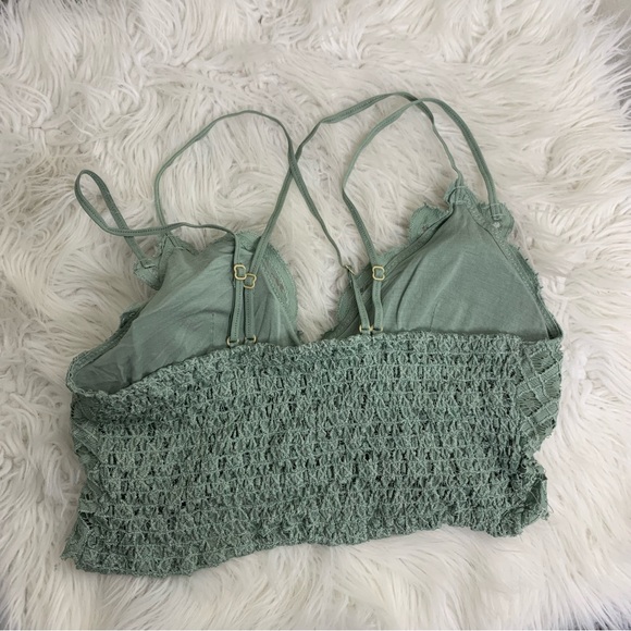 Anemone Lace Bralette in Sage Green XL - Picture 4 of 4